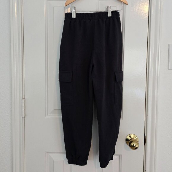 Zara Black Cargo Pants - Size 8 - Picture 4 of 4